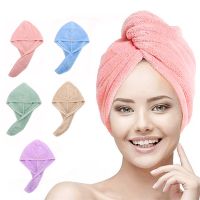 Drying Hair Towel Dry Hair Cap Microfiber Hair Drying Wrap Strong Water Absorbent Triangle Shower Hat Wiping Hair Towel Tool