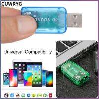 CUWRYG มีประโยชน์ พีซี แล็ปท็อป วิทยากร อะแดปเตอร์ USB 2.0 ขับฟรี ภายนอก การ์ดเสียง