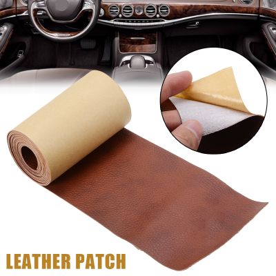 【hot】 7.6x152cm Leather Tape Self-Adhesive Stick-on Sofa Handbags Suitcases Car Seats Repairing