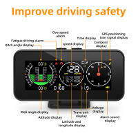 M60 SlopeMeter รถ Speedometer GPS Speed Inclinometer Off-Road รถลาดเครื่องวัดอุณหภูมิดิจิตอลยานยนต์ระบบอัจฉริยะ