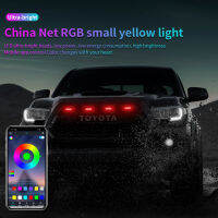 Car Accessories Front Grille LED Light for Off-Road Pickup SUV Burst Flashinlight Warning Daytime Run Control by Phone App