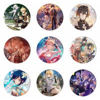 Game Genshin Impact Badge Kaedehara Kazuha Yoimiya Tartaglia XIAO Morax Raiden Shogun Brooch Icon Pins Collection Bags Breastpin Fashion Brooches Pins