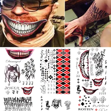joker smile faux canvas print | Zazzle | Joker smile, Joker face tattoo, Joker  smile tattoo