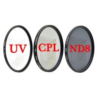 ฟิลเตอร์สำหรับกล้องแคนนอนเลนส์กล้อง Cpl Uv Nikon อุปกรณ์400d 200d 24-105 D80 D70 49มม. 52มม. 55มม. 58มม. 62มม. 67มม. 72มม. 77มม.