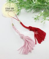 Strap DIY เชือกห้อยโทรศัพท์ ไหมญี่ปุ่น รุ่นพู่มีห่วง S04