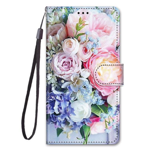 enjoy-electronic-painted-leather-flip-phone-case-for-samsung-s9-s10-s20-fe-plus-s5-s6-s7-s8-s10e-flower-wallet-card-holder-stand-book-cover