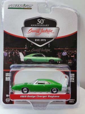1: 64 1969 Dodge Charger Charger Daytona (# 1399) - Spring Green Diecast Metal Alloy Model Car Toys For Gift Collection