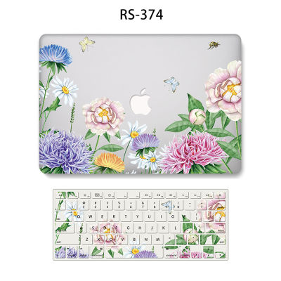 ธรรมชาติพืชและดอกไม้กรณีสำหรับ MacBook Air Pro 13 11นิ้วรุ่น A1932 A2179 A2337 A2338 M1ชิป Touch ID 2018 2019 2020 2021น้ำหนักเบาสัมผัสนุ่มเปลือกป้องกันแล็ปท็อปแป้นพิมพ์ฝาครอบTH