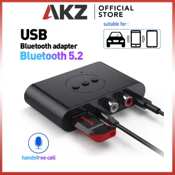 Wireless Audio Receiver Bluetooth 5.2 NFC Audio Adapter U Disk RCA 3.5mm  AUX Jack Stereo