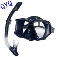 Ultra wide vision floating diving lung diving bag mask silicone skirt three mirror adult panorama full dry diving mask