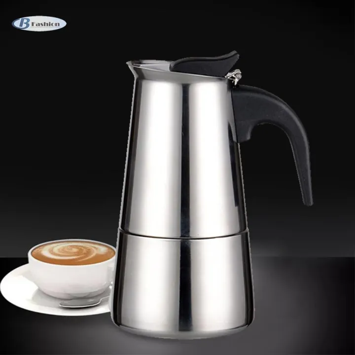BF Portable Espresso Coffee Maker Pot Stainless Steel Coffee Brewer