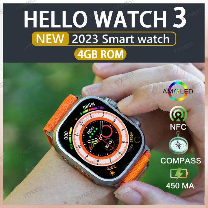 【LZ】 Hello Watch 3 AMOLED Screen Men Smart Watch Titanium Woman ...