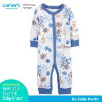 Carters Jumpsuit 1Pc Blue L8 คาร์เตอร์เสื้อผ้าชุดจั๊มสูทมีลาย