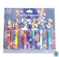 ✅พร้อมส่ง set 6 30th anniversary Tokyo Disney Resort Disney Mickey Mouse pen set 6pieces??ปากกา มิกกี้เมาส์ ดิสนี่ย์