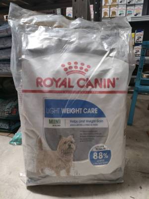 Royal Canin Mini Light Weight Care อาหารสุนัข  รอยัล คานิน อาหารสุนัขเล็ก แบบเม็ด สุนัขโตพันธุ์เล็กอ้วนง่าย 8กก.