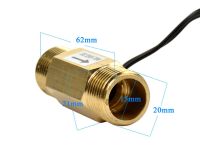 USM-FS21TA Flow Sensor Switch Reed Switch Brass Magnetic Sensor Switch 1.5-12L/min 250V DC 70W 2 wire Saier Sensor iSentrol