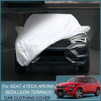 Selimut Mobil เต็มรูปแบบฝนหิมะฝุ่นกันน้ำสำหรับที่นั่ง KN2 TARRACO KH7 Arona IBZIA LEON Hatchback