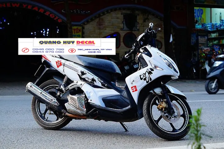 YAMAHA  DÀN ÁO CHO XE NOUVO LX ĐỜI ĐẦU MÀU ĐEN BẠC FULL DÀN MÀU VÀ