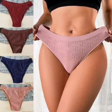 Women Ladies Lingerie Cotton T-back Open Butt G-string Thong