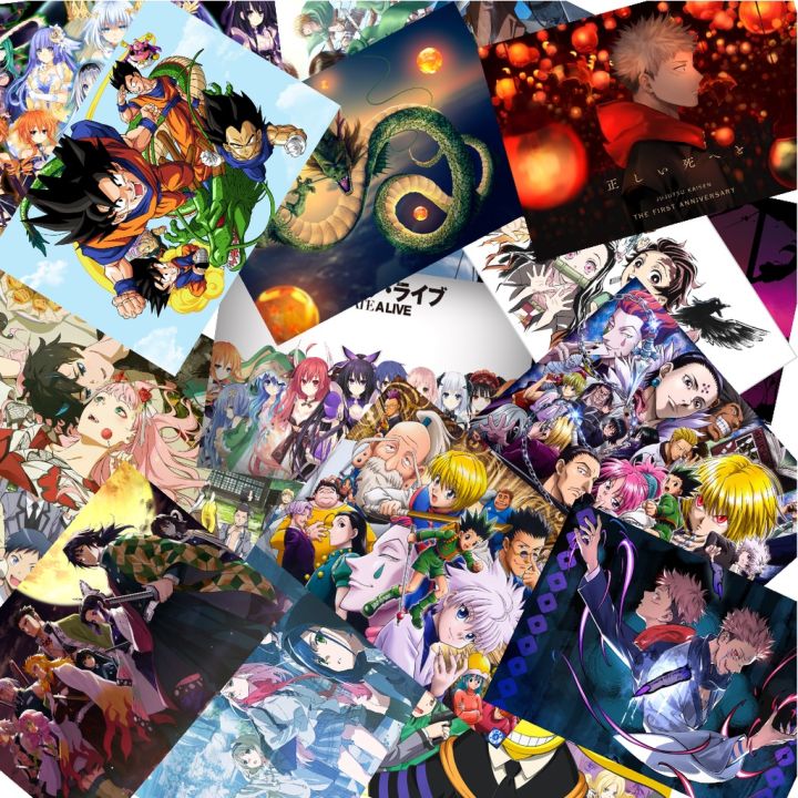 Set Combo 6 Tấm Poster Tranh Dán Tường Nhiều Anime Trang Trí Phòng ...