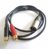 สายสัญญาณ XLR 3 Pin ตัวผู้ To RCA ตัวผู้ (New)