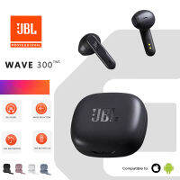 JBL เวฟ300 TWS มีไมโครโฟนในตัวเฮดโฟนแบบเสียบหูบลูทูธไร้สาย,สำหรับ IOS /Android/ipad หูฟังตัดเสียงรบกวนอัจฉริยะ JBL หูฟังบลูทูธกันน้ำซับวูฟเฟอร์หูฟังสำหรับเล่นกีฬา