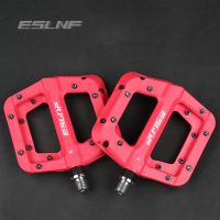 ESLNF Ultralight Seal Bearings Bicycle Bike Pedals Cycling Nylon Road Bmx Mtb Pedals Flat Platform Bicycle Parts Accessories