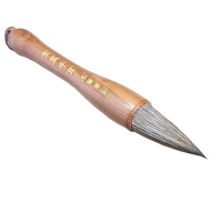ขนาดใหญ่แปรงปากกาวัวฮอร์น Penholder จีนดั้งเดิมการประดิษฐ์ตัวอักษรปากกามืออาชีพจิตรกรรมซูเปอร์ขนาดใหญ่พังพอนหมีแปรง