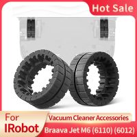 Replacement Wheel Tires Compatible with iRobot Braava Jet M6 (6110) (6012) (6112) (6113) Ultimate Wi-Fi Connected Robot Mop