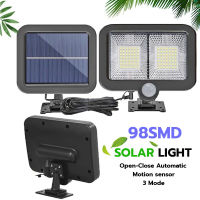 Solar Light Green Power 98SMD Autometic 3 Mode Motion Sensor  ไฟสปอร์ตไลท์โซล่าเซลล์ 3โหมด เปิด-ปิดอัตโนมัติ เซ็นเซอร์ตรวจจับความเคลื่อนไหว