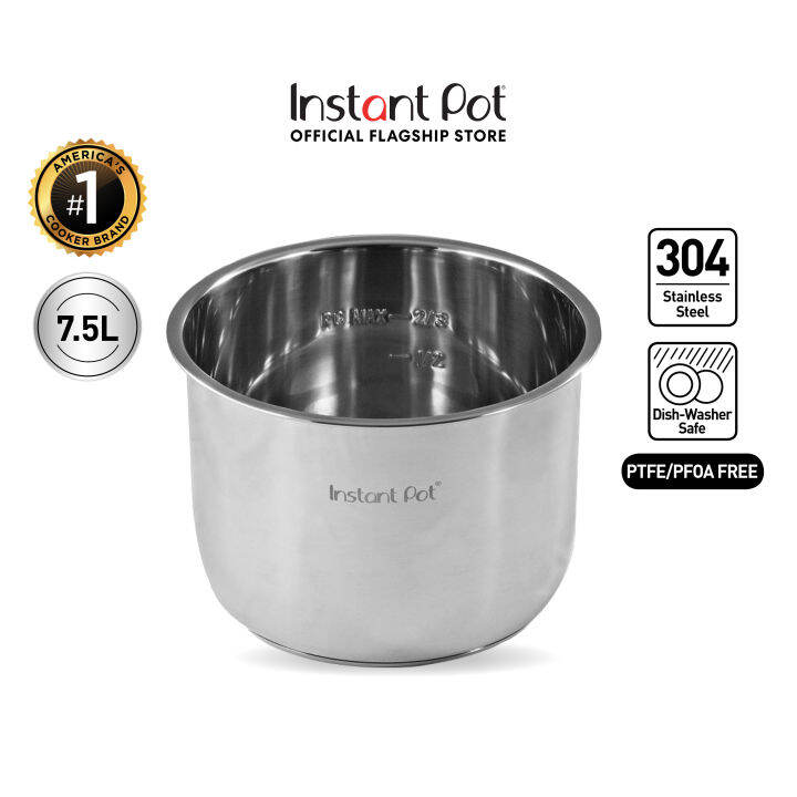 Genuine Instant Pot Stainless Steel Inner Cooking Pot 8 Quart 