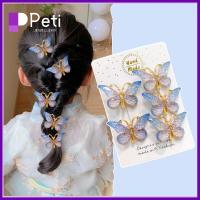 PETI JEWELLERY 10PCS พลาสติกทำจากพลาสติก กิ๊บติดผมรูปผีเสื้อ เครื่องมือจัดแต่งทรงผม โลหะสำหรับตกแต่ง กิ๊บติดผมเด็ก เจ้าหญิง barrette อุปกรณ์เสริมเด็กผู้หญิง คลิปปากเป็ด สาวๆ