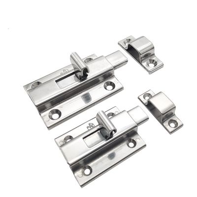 【hot】⊕ஐ✁  304 stainless steel corner buckle latch HHMSQ50/65 door bolt lock square anti-theft
