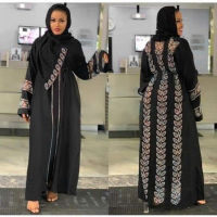 รอมฎอน abayas สำหรับผู้หญิงที่สง่างามมุสลิมฮิญาบชุดดูไบ A Baya ตุรกีอิสลามเสื้อผ้า C aftan M arocain ชุดราตรี kimonoi