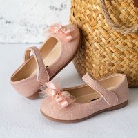 hot【DT】 Shoes Baby Ballet Flats Bow Glitter Soft Children Wedding