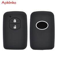 dvvbgfrdt Apktnka Silicone Car Key Case For Toyota RAV4 Land Cruiser Camry Prado Corolla Prius Cover Keyless Remote Fob Shell 2 Button