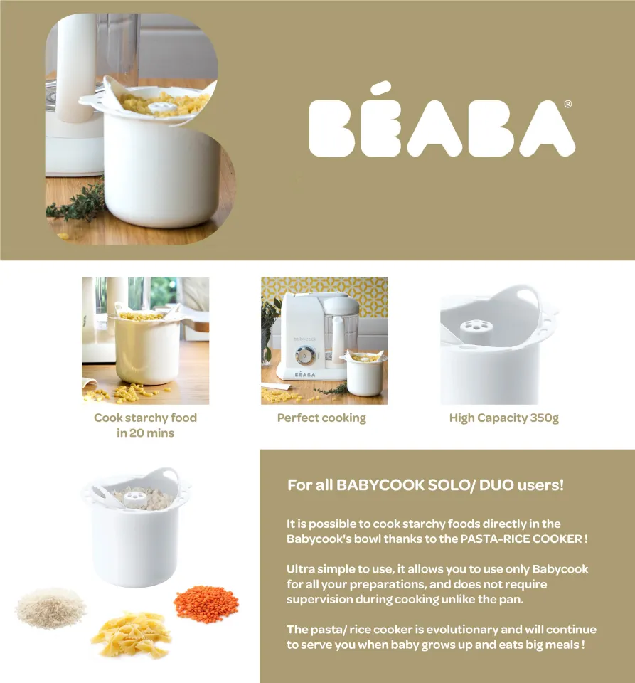  Beaba Pasta/Rice Cooker Babycook Duo, white: Home & Kitchen
