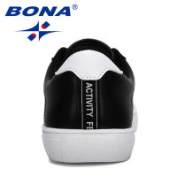 BONA New Arrival Skateboarding Shoes Men Outdoor Casual Shoes Classic White Shoes Man Leisure Footwear Comfy Zapatos Hombre