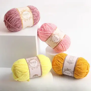 Velvet yarn Soft protein Cashmere Yarn silk wool baby Yarn crochet knitting  Yarn cotton baby wool DIY sweater