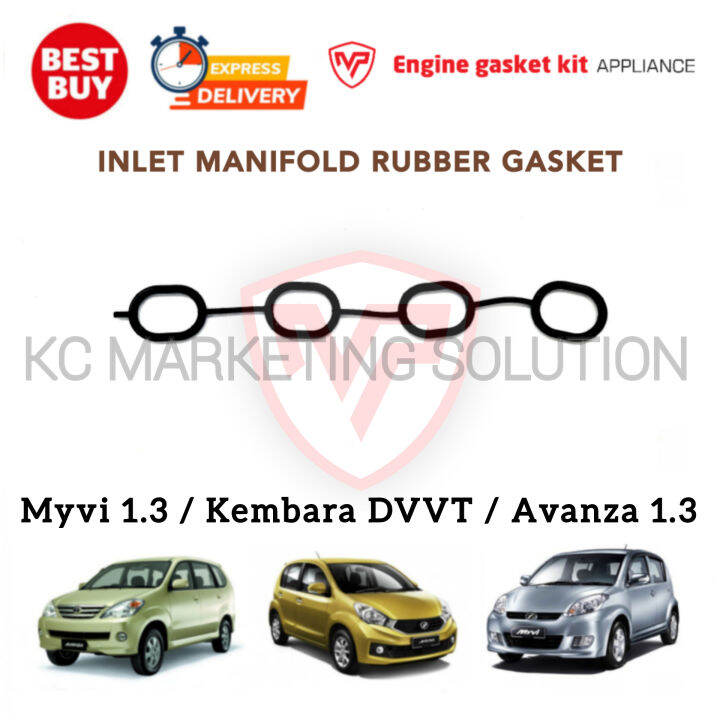Inlet Manifold Gasket Myvi 1.3 / Kembara DVVT / Avanza 1.3 Lazada