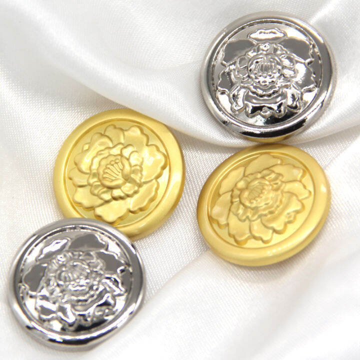 Metal Blazer Jacket Buttons, Apparel Blazer Buttons Gold