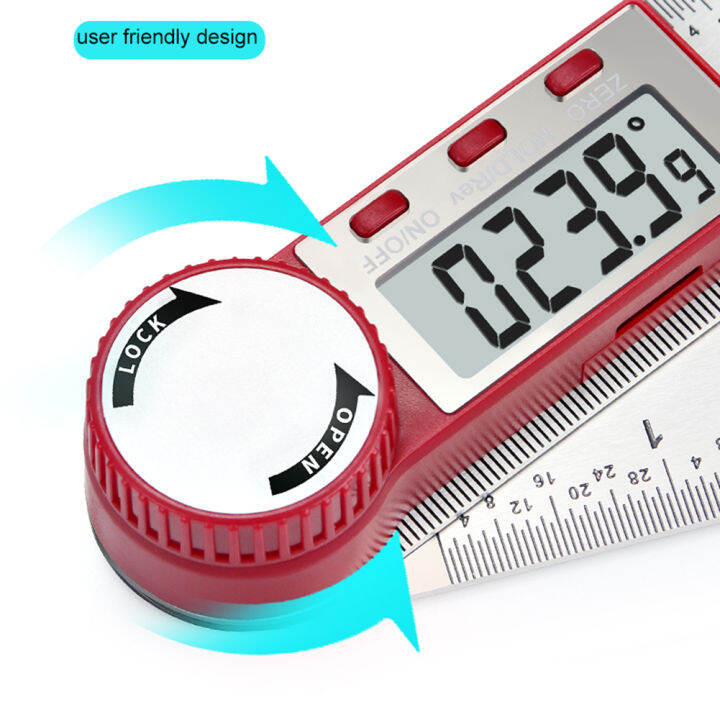 ส่งจากไทย-200มม-มิเตอร์วัดมุมดิจิตอล-inclinometer-ไม้โปรแตร็คเตอร์วัดมุมอิเล็กตรอน