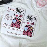 love love apple 13promax เคสโทรศัพท์มือถือ iPhone14/13/11promax/12pro ฟิล์มแข็ง