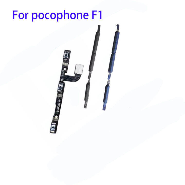 ปุ่มปรับระดับเสียงปุ่มเปิดปิดสายยืดหยุ่นสำหรับ-xiaomi-pocophone-poco-f1อะไหล่สายเคเบิลเฟล็กซ์