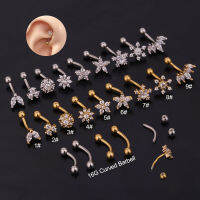 1Pc สแตนเลสสตีลแหวนคิ้วโค้ง Barbell Stud ต่างหู Snug Daith เจาะกระดูกอ่อน Tragus Helix กล้วยเจาะเครื่องประดับ