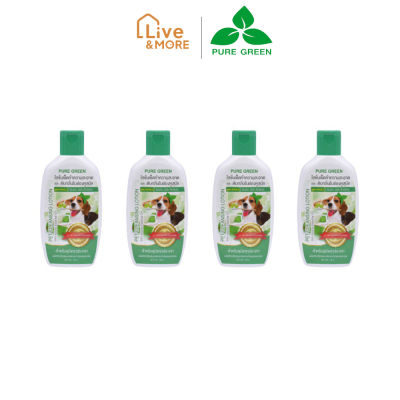 Pure Green เพียวกรีน โลชั่นเช็ดหูสุนัข ขนาด 140 cc. (4 ขวด)