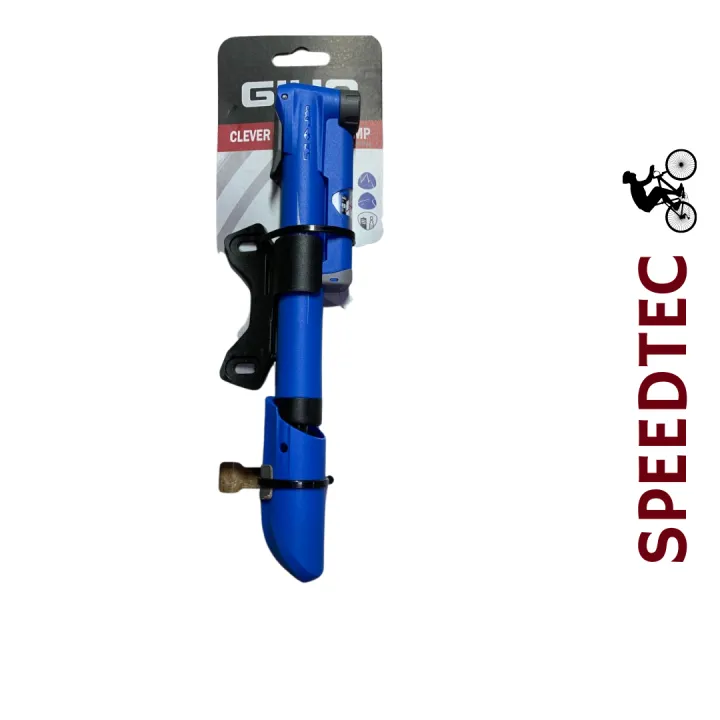 GIYO Clever Valve Mini Hand Pump GP41CP W/Gauge (BLUE) Lazada PH