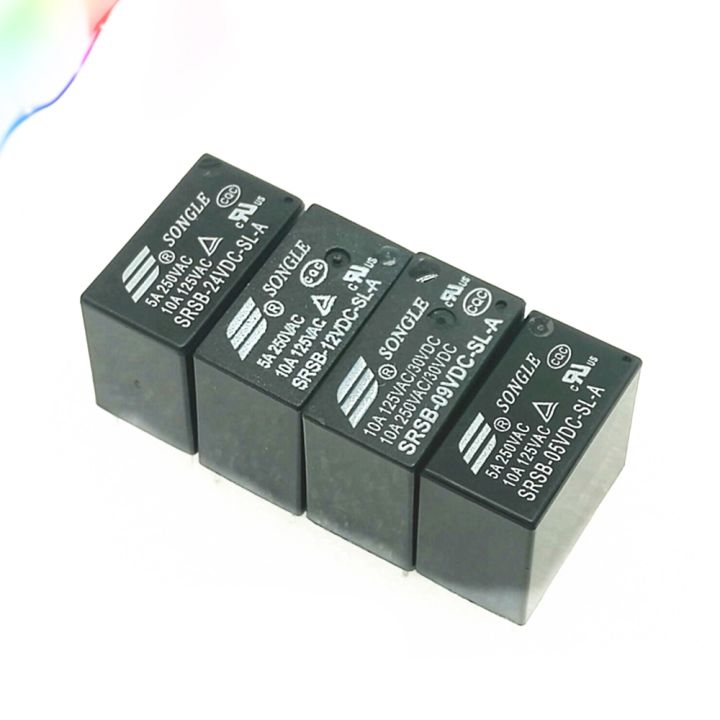 【Worth-Buy】 รีเลย์ไฟฟ้า5ชิ้น Srsb-24vdc-sl-a Srsb-12vdc-sl-a 5a 5V 24V