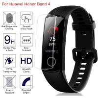 [เพลง] 5ชิ้นสำหรับ Huawei Honor Band 4 / Band 3 HD TPU นุ่มฟิล์มป้องกันแบบเต็มหน้าจอ