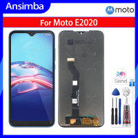 Ansimba อะไหล่จอ LCD สำหรับ Motorola Moto E (2020) ของแท้หน้าจอสัมผัสตัวประกอบดิจิตอลสำหรับ XT2052DL Motorola Moto E 2020